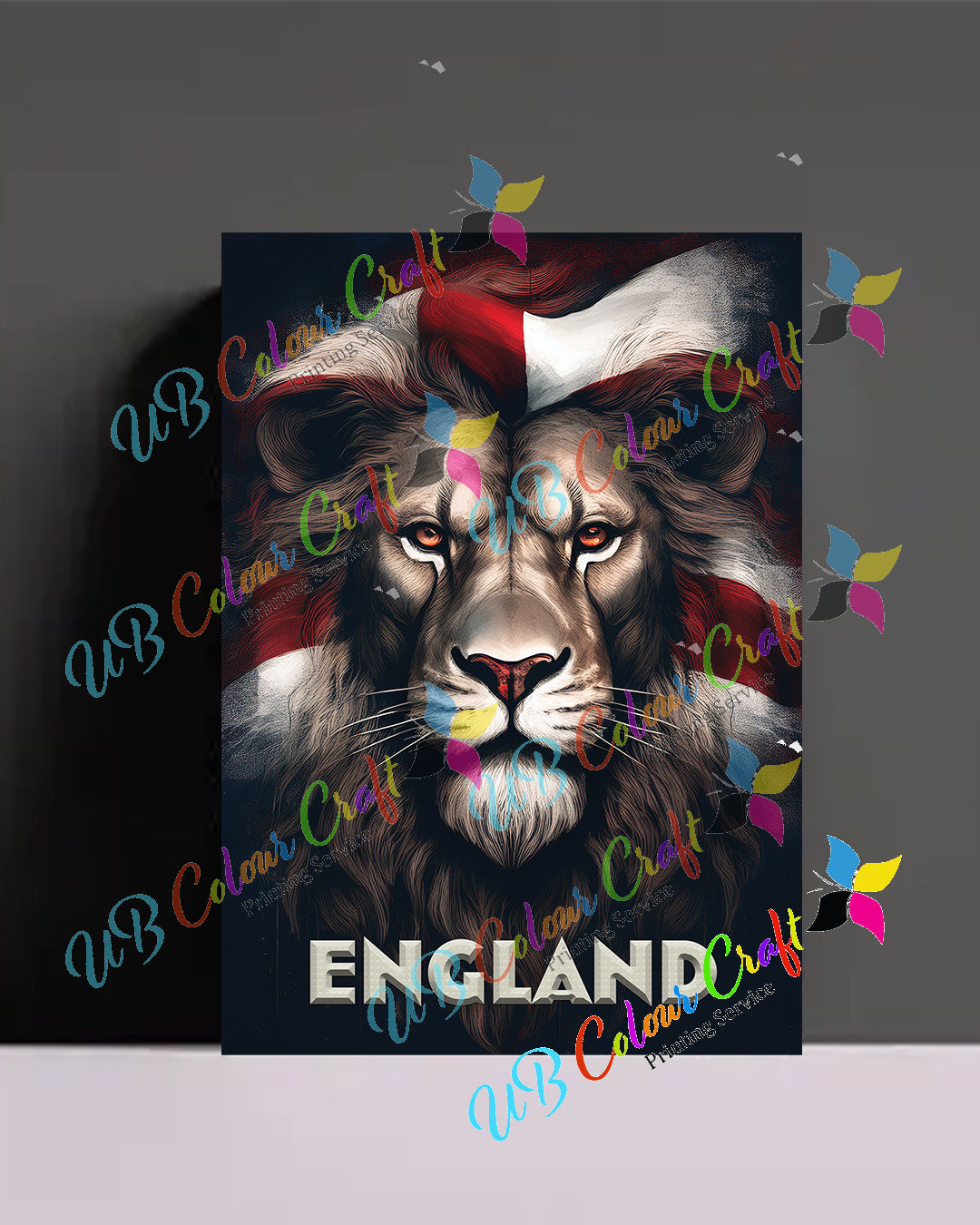England Lion Canvas
