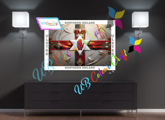 Ulster Banner with side print Canvas