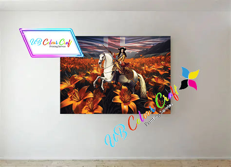 King William 111 Orange Lilly's Canvas