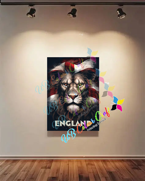 England Lion Canvas