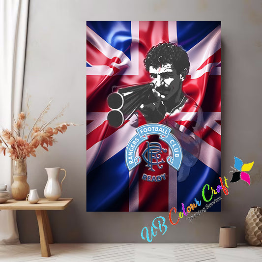 Rangers FC Tifo Canvas