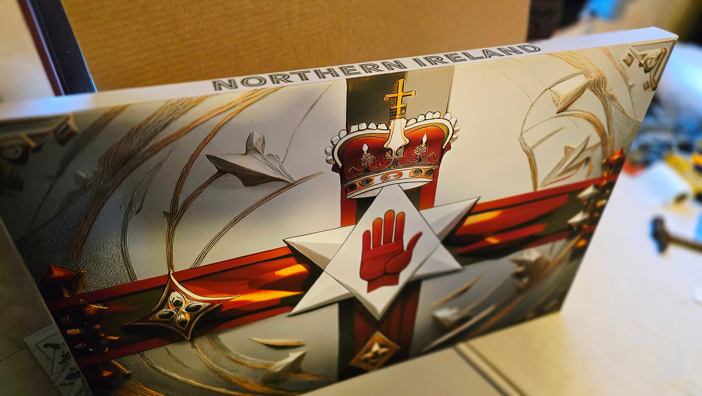 Ulster Banner with side print Canvas
